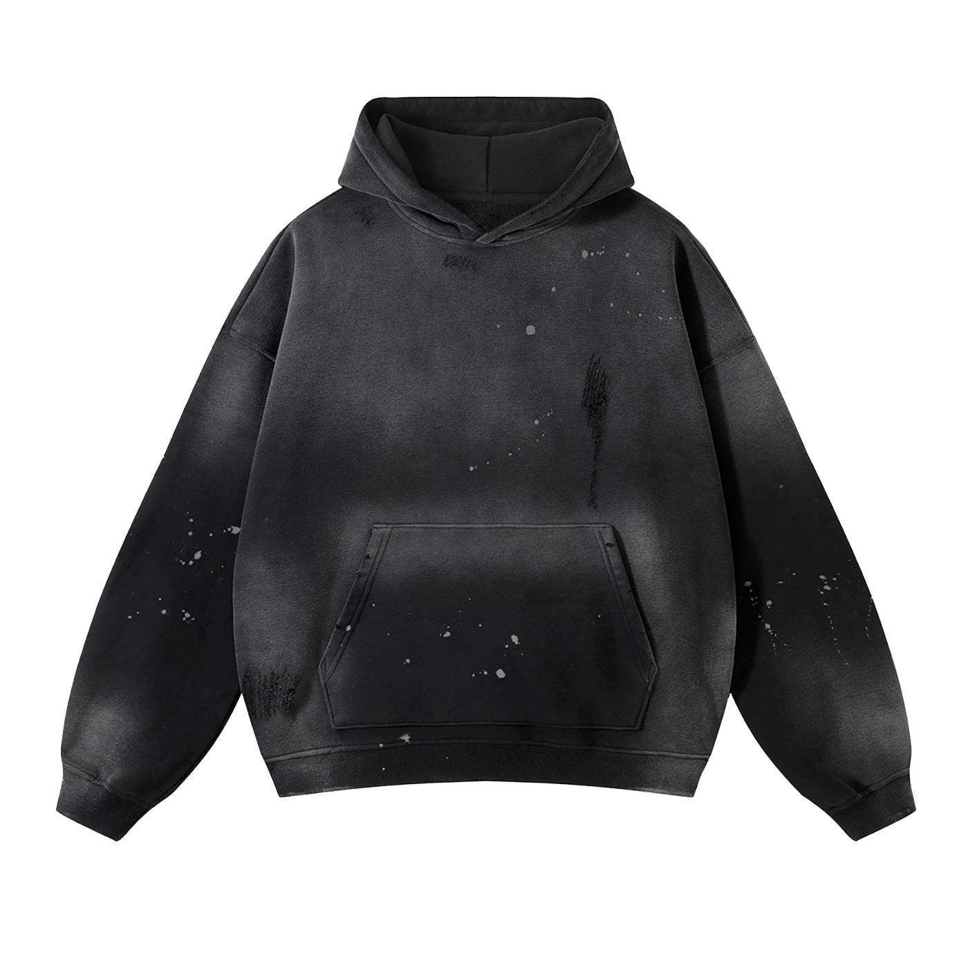 CHROME FRAYED HOODIE